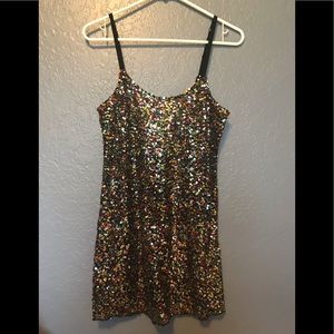 Free People Festive Sequin Tank Top Sparkly